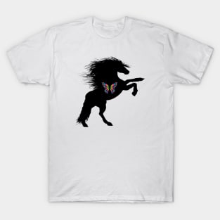 Horse butterfly	 colorful T-Shirt